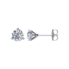 14K Gold 3/4 CTW Diamond Stud Cocktail Style Earrings GH Color I1 Clarity