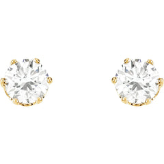 14K Gold 1/5 CTW 6-Prong Diamond Stud Earrings GH Color I1 Clarity