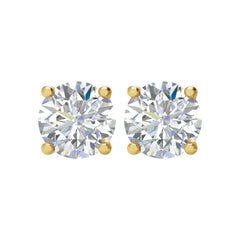 14K Gold 1/4 CTW Diamond Stud GH Color SI2-3 Clarity Threaded Post Earrings