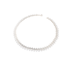Geometric Sterling Silver Chevron Necklace