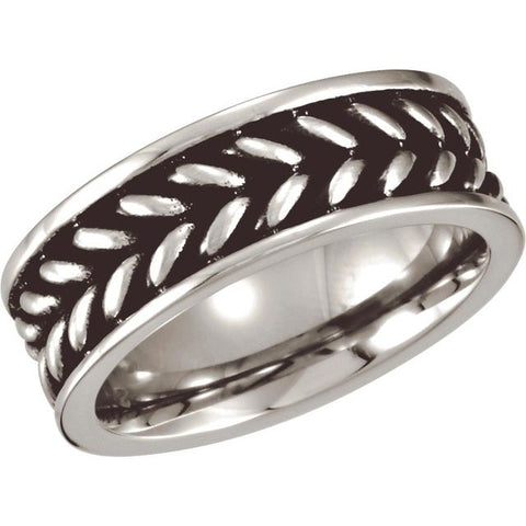 Sterling Silver Comfort Fit Square Band