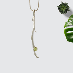Twiglet Necklace with Peridot
