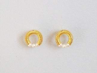 Heart Earrings with Small Rare Freshwater Heart Pearls