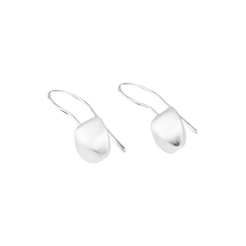 Minimalist Silver Drop Earrings