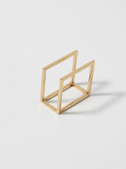 18K Gold  Square Modern Architectural Ring