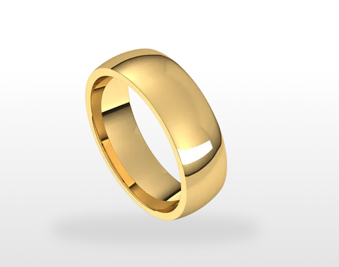 14K Gold 1/5 CTW Diamond Contour Band