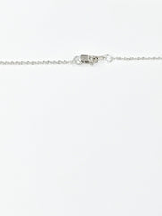 Five Lab-Created 2.5 MM Round Diamond Station Necklace in 14k White Gold