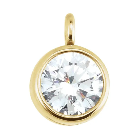 14K Gold 1/5 CTW Diamond Bezel-Set Earrings