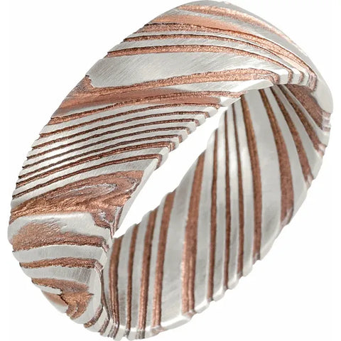 14K Gold 1/4 CTW Lab-Grown Diamond Contour Band | Lireille