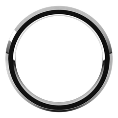 14K Gold Knife Edge 2.5 mm Wide Wedding Band