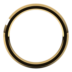 14K Gold Knife Edge 2.5 mm Wide Wedding Band