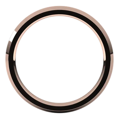 14K Gold Knife Edge 2.5 mm Wide Wedding Band