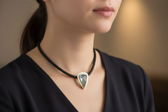 Vario Clasp Aquamarine Diamond Pendant