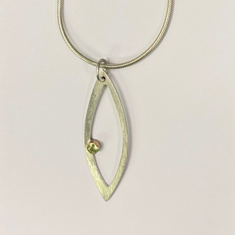 Comet Necklace with Peridot