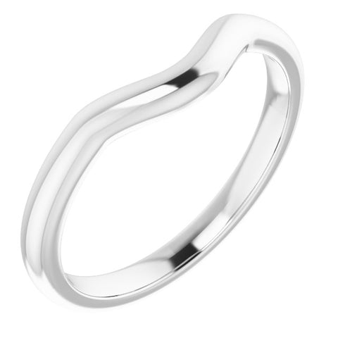 Curved Oval Silver Bracelet