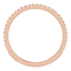 14K Yellow Gold 1/6 CTW Natural Diamond Wedding Band