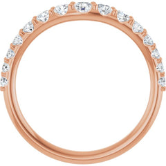 1/2 CTW Lab-Grown Diamond Contour Band