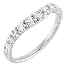 1/2 CTW Lab-Grown Diamond Contour Band