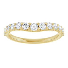 1/2 CTW Lab-Grown Diamond Contour Band