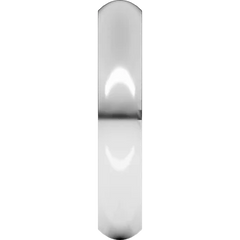 4 MM Half Round Comfort Fit Sterling Silver Wedding Ring