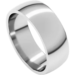 14K Gold Comfort Fit Lightweight Half Round Band