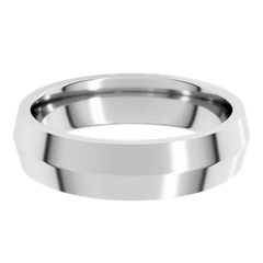 14K Gold Knife Edge 5 mm Wide Wedding Band