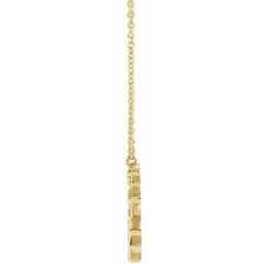 14K Gold Diamond Fan Necklace