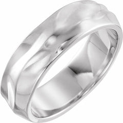 6 MM Wavy Textured Band