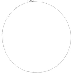 14K Diamond Cut Cable Chain 1mm with Lobster Clasp #CH1101