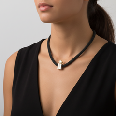 Modern Geometric Vario Clasp Diamond Pendant