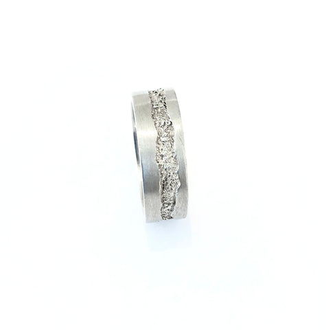 San Andreas Band 6mm Wide in Silver and 14k Gold Plating