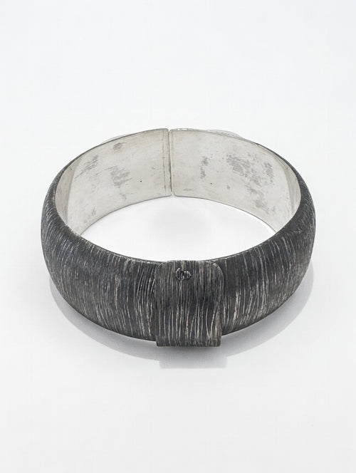 Mirror Quartz Bracelet | Oxidized Sterling Silver