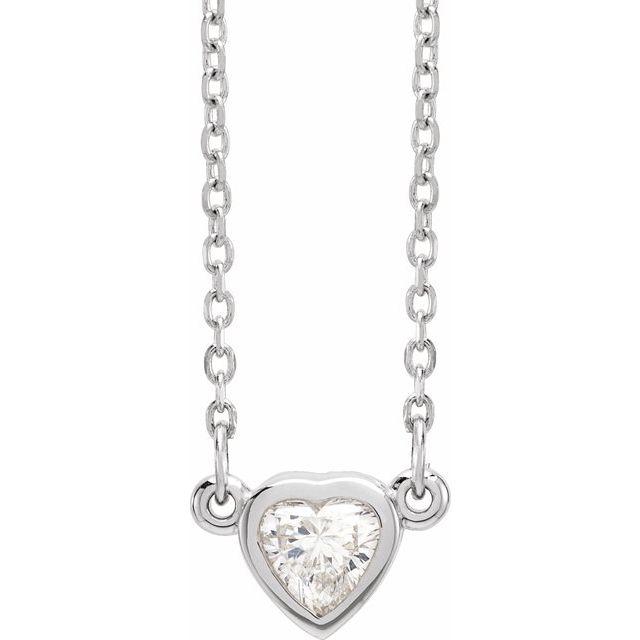 Natural Heart Diamond Necklace