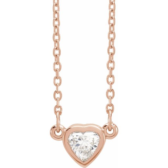 Natural Heart Diamond Necklace