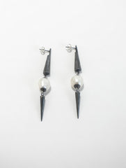 Baroque Pearl Cone Earrings