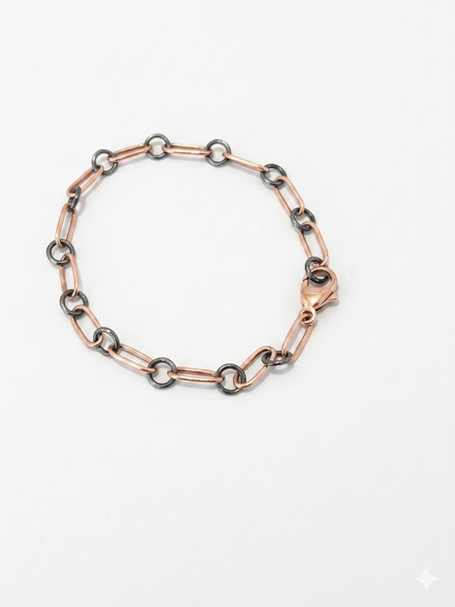 Gold-Filled and Sterling Silver Link Bracelet