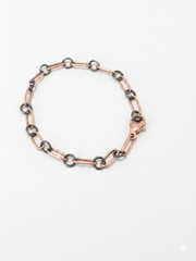 Gold-Filled and Sterling Silver Link Bracelet