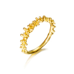 Provenc 4mm Silver Ring with 18K Gold Plating