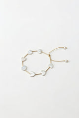 Adjustable Steps Bracelet with Freshwater Heart Shaped Pearls