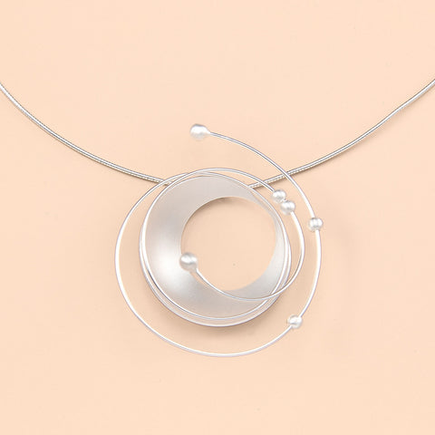 Sterling Silver Wave Necklace