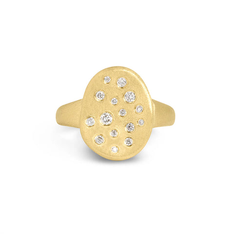 Diamond Trillion Facet Ring