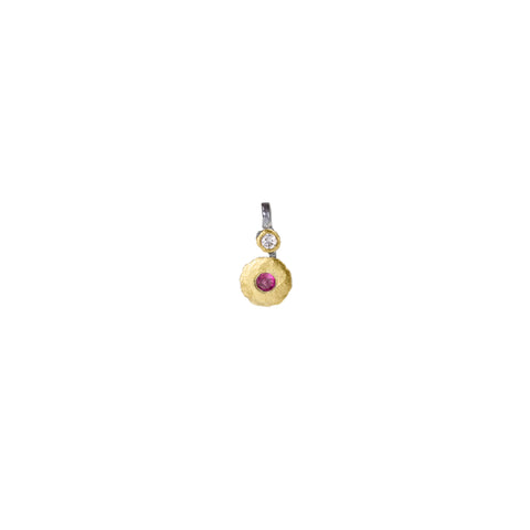 14K Yellow Gold Natural Mozambique Garnet Earrings