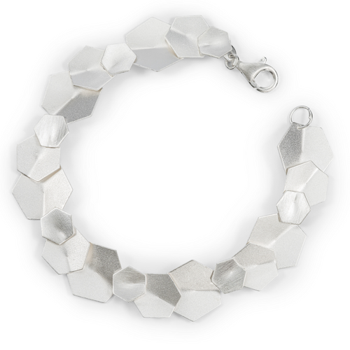 Curved Hexagon Bracelet