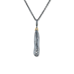 Brooke Diamond Pendant | 24K Gold & Silver