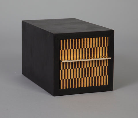 Modern Mahogany Jewelry Case