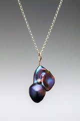 Black Eidson Kashi Pearl with Diamond