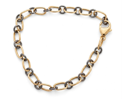 Gold-Filled and Sterling Silver Link Bracelet