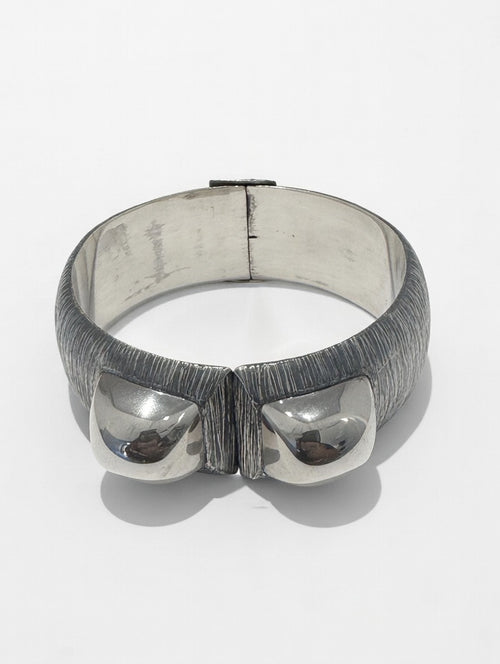 Mirror Quartz Bracelet | Oxidized Sterling Silver