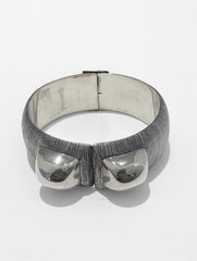 Mirror Quartz Bracelet | Oxidized Sterling Silver