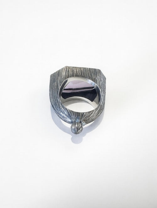 Amethyst Statement Ring | Sculptural Handmade Design